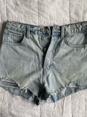 Wild Fable Light Wash Denim Highest Rise Cutoff Shorts - 4